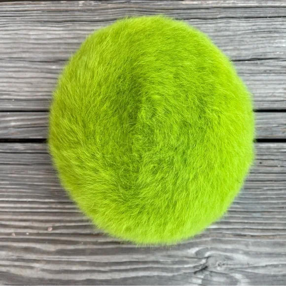 Unbranded Fuzzy Green Bucket Hat Angora Blend Soft - Picture 6 of 8